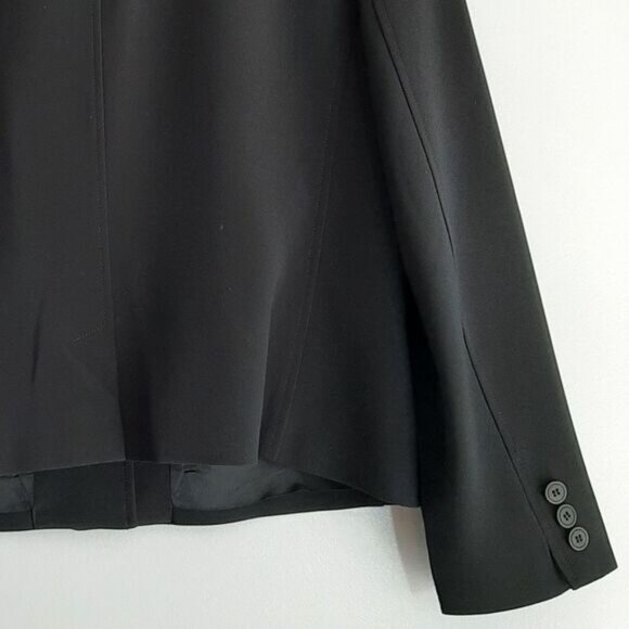 JONES NEW YORK Classic Neutral Button Down Blazer Jacket Black Sz 12 P - Picture 8 of 10